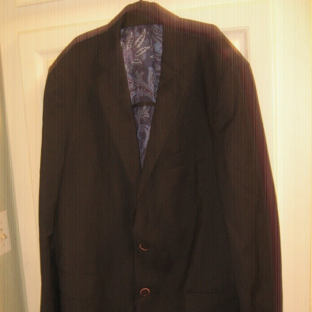 ❤️MENS ETRO Italy Black Lane Wool Paisley Lining BLAZER SZ 42 L